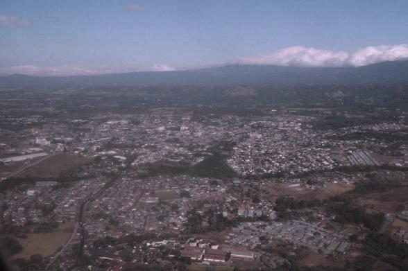 A sad moment: The last glance at Costa Rica from the Airplane while taking off